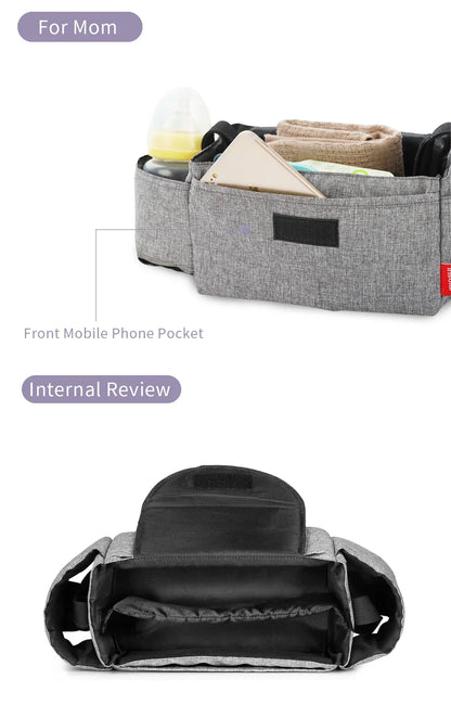 Insulated Baby Bottle Bag & Diaper Organiser