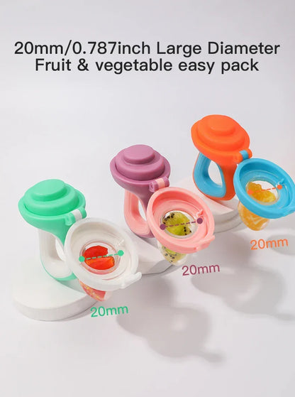 Infant Baby Food Fruit & Vegetable Feeder Pacifier with Medium Mesh Bag