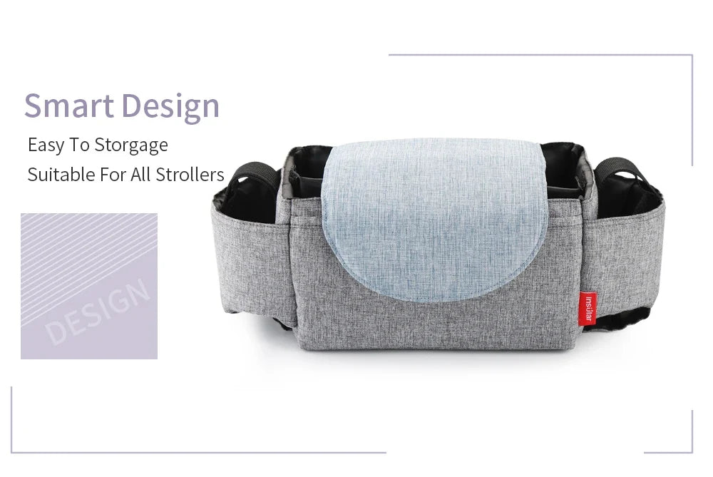 Insulated Baby Bottle Bag & Diaper Organiser