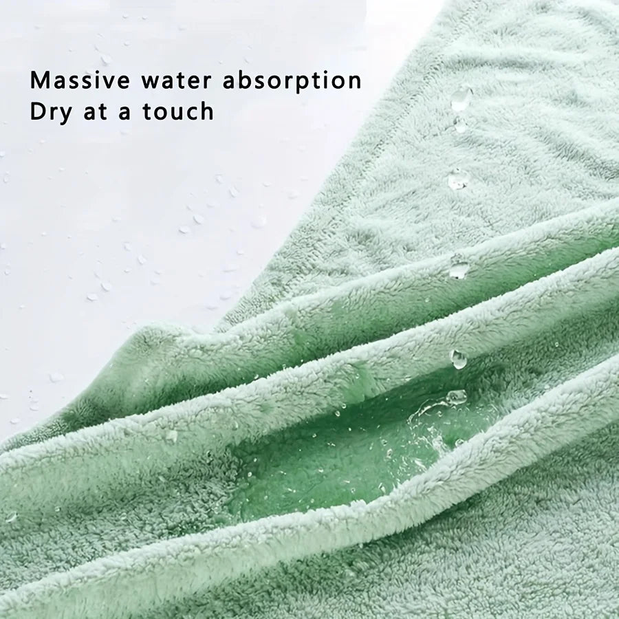 Baby Bath Towel – Super Absorbent Coral Fleece, 80×80cm
