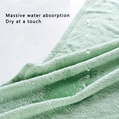 Baby Bath Towel – Super Absorbent Coral Fleece, 80×80cm