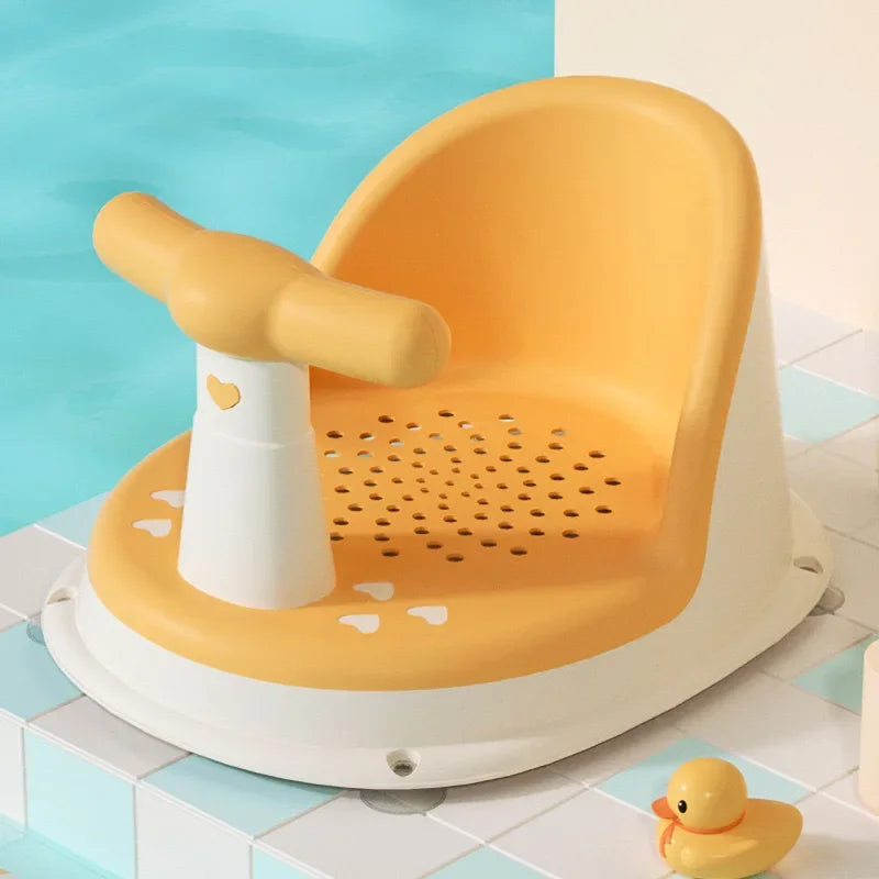 Non-Slip Baby Bath Seat – Portable Suction Shower Seat for Infants 6–18 Months