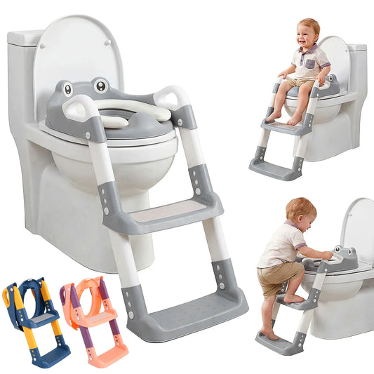 Foldable Toddler Toilet Step Stool – Potty Training Ladder