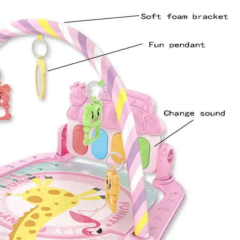 Baby Kick & Play Piano Tummy Time Mat – Musical Activity Gym