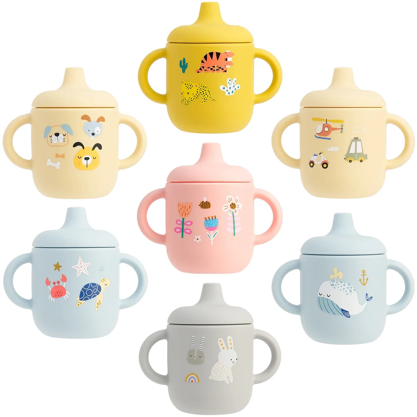 Silicone Baby Training Cup – BPA-Free, Leak-Proof