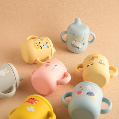 Silicone Baby Training Cup – BPA-Free, Leak-Proof