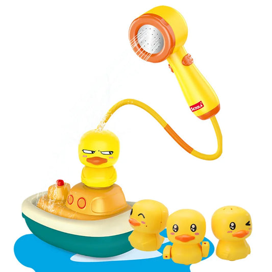 Duck Spray Water Bath Toy – Baby Shower Bathtub Water Toy Set