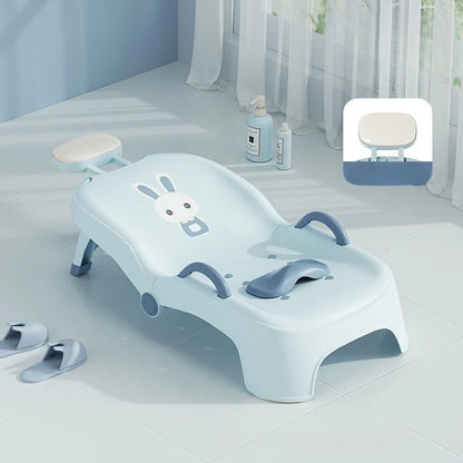 Children's Foldable Hair Washing Chair – Cartoon Shower Stool for Kids at Home