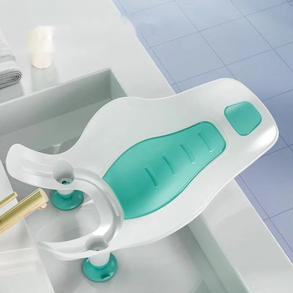 Portable Baby Wash Basin – Non-Slip PP Plastic Newborn Bath Tub with Suction Base & Drain