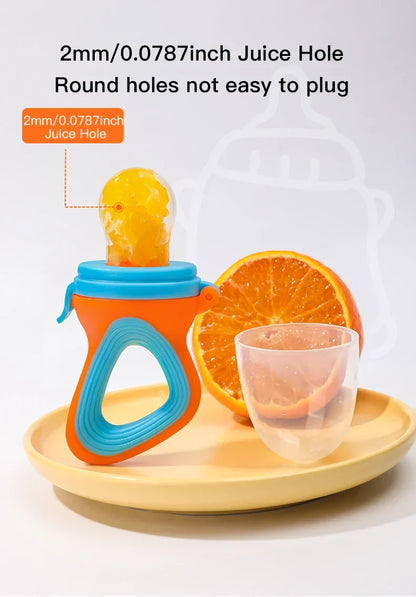 Infant Baby Food Fruit & Vegetable Feeder Pacifier with Medium Mesh Bag
