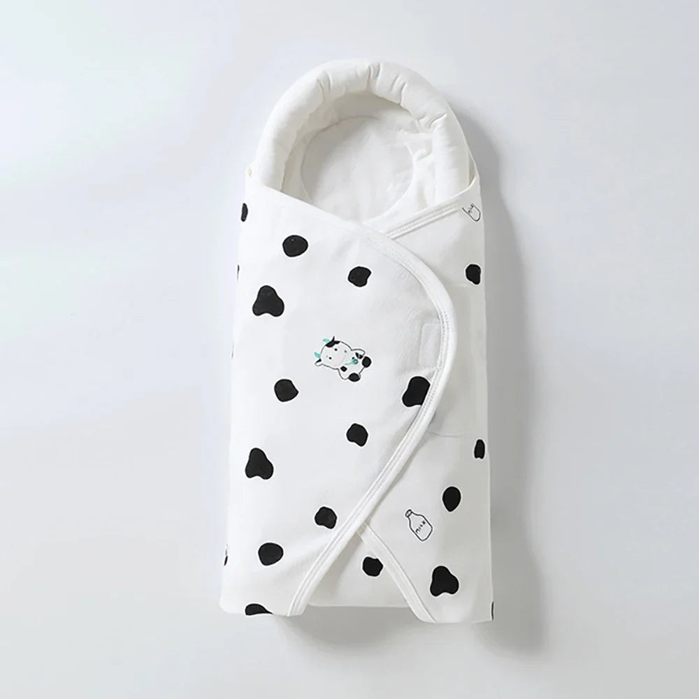 Cotton Baby Swaddle Wrap Blanket – Anti-Startle, 0–6 Months