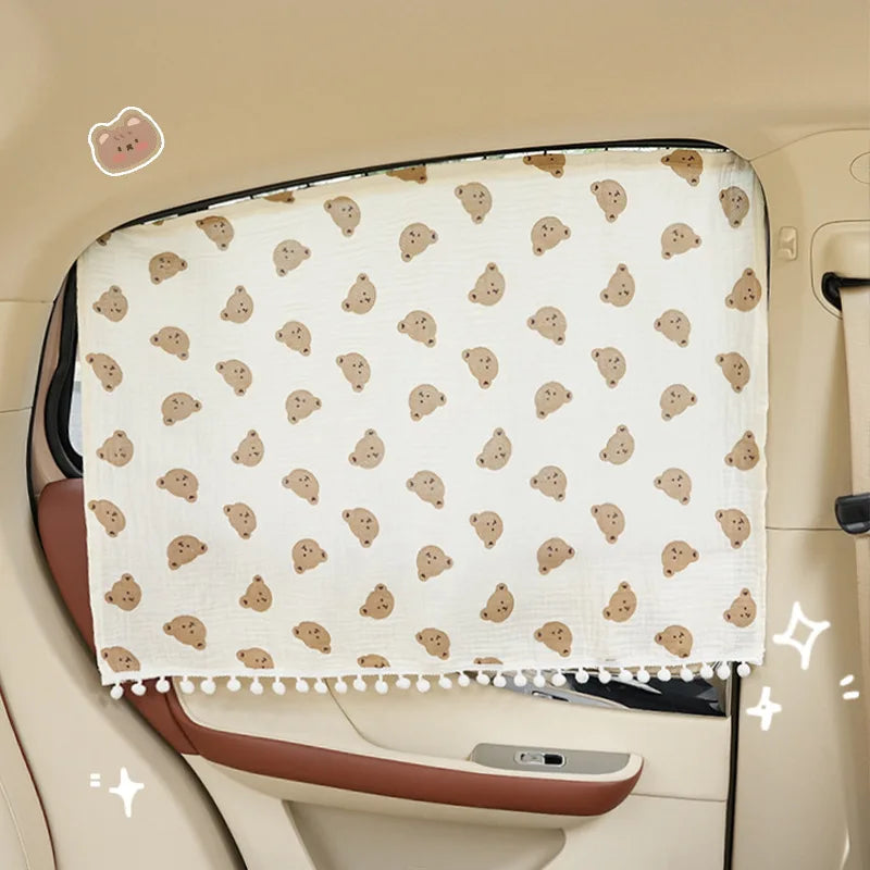 Kids Car Window Sun Shade Curtains – UV & Heat Protection