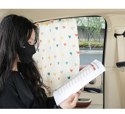 Kids Car Window Sun Shade Curtains – UV & Heat Protection