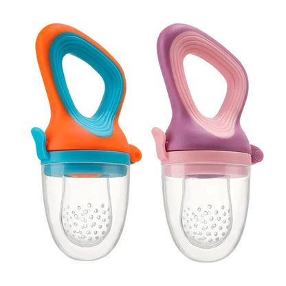 Infant Baby Food Fruit & Vegetable Feeder Pacifier with Medium Mesh Bag