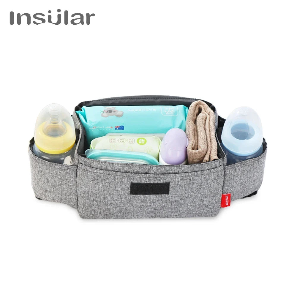 Insulated Baby Bottle Bag & Diaper Organiser