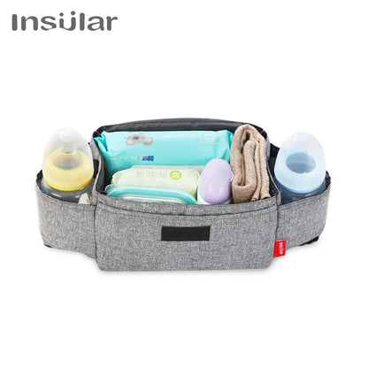 Insulated Baby Bottle Bag & Diaper Organiser