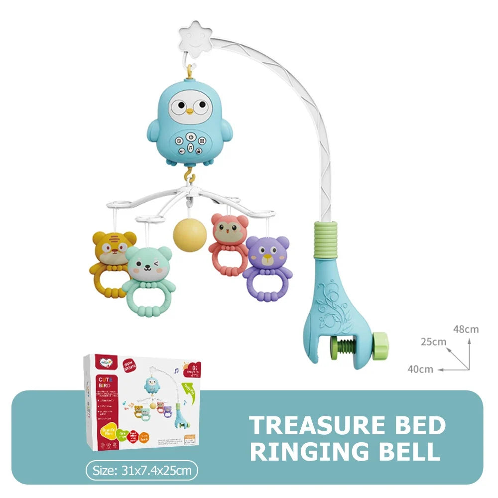 Baby Crib Mobile with Projector, Night Light & Music