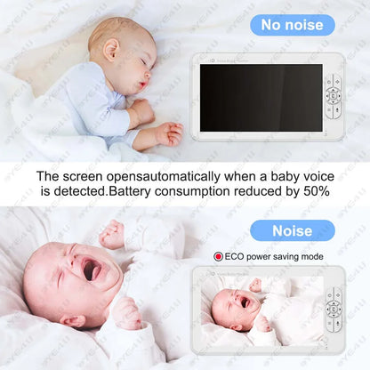 5" HD Video Baby Monitor – PTZ Camera & Night Vision