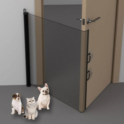 Retractable Safety Gate – No-Drill Childproof Mesh Fence for Hallways, Stairs & Doorways