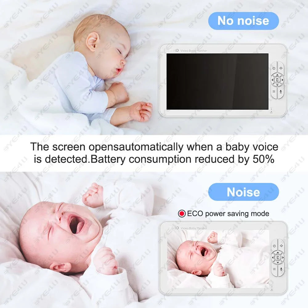 5" HD Video Baby Monitor – PTZ Camera & Night Vision