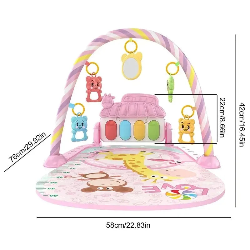 Baby Kick & Play Piano Tummy Time Mat – Musical Activity Gym