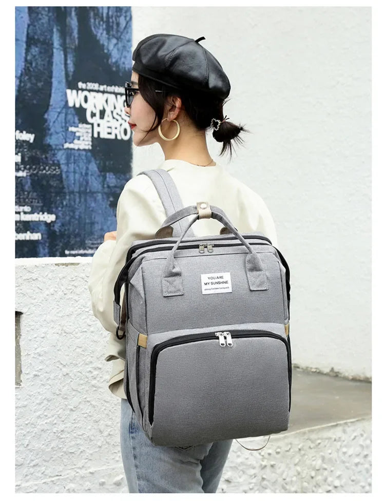 Mummy Diaper Backpack with Changing Mat – Large Travel Bag