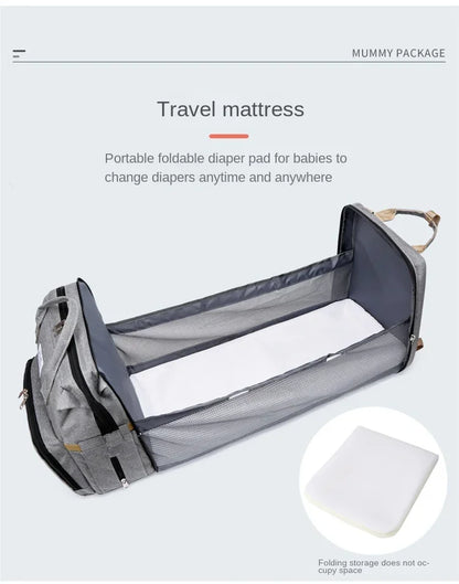 Mummy Diaper Backpack with Changing Mat – Large Travel Bag