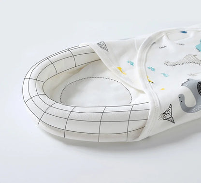 Cotton Baby Swaddle Wrap Blanket – Anti-Startle, 0–6 Months