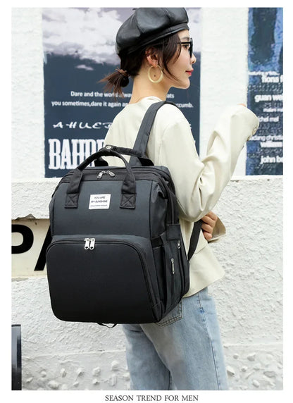 Mummy Diaper Backpack with Changing Mat – Large Travel Bag
