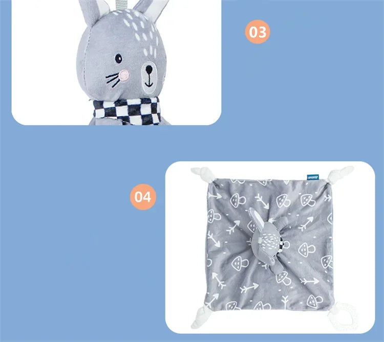 Baby Security Blanket – Plush Comforter & Rattle Toy