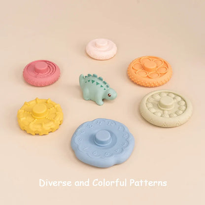 Dinosaur Stacking Tower Toy – Montessori Nesting Rings