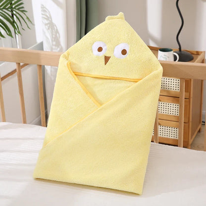 Baby Bath Towel – Super Absorbent Coral Fleece, 80×80cm