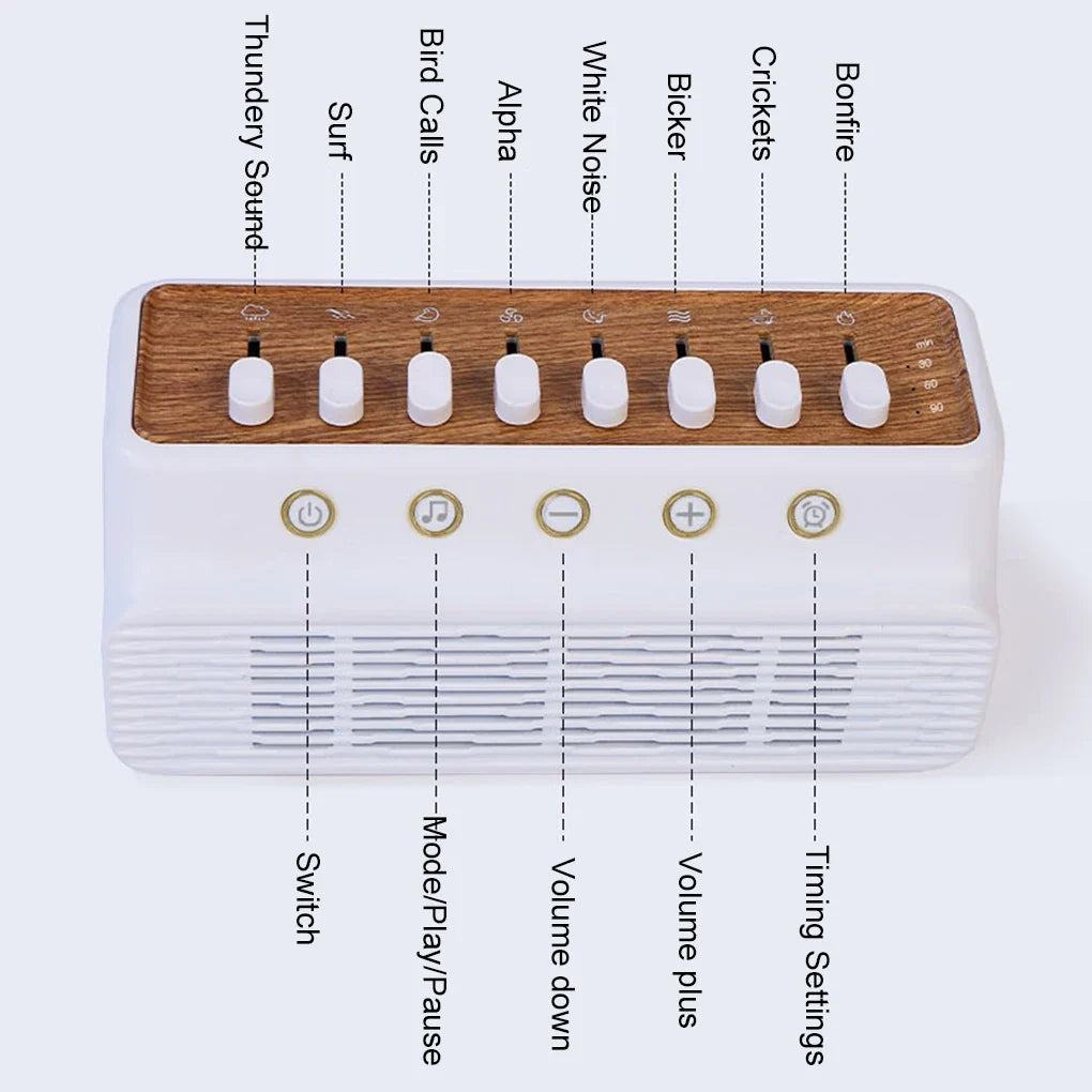 Portable Baby White Noise Machine & Bluetooth Speaker