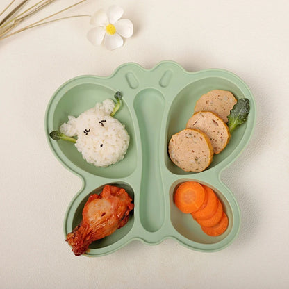 Baby Silicone Plate & Bowl Set – 2pc Non-Slip Suction