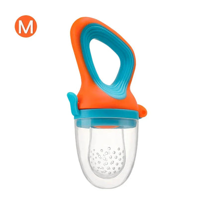 Infant Baby Food Fruit & Vegetable Feeder Pacifier with Medium Mesh Bag