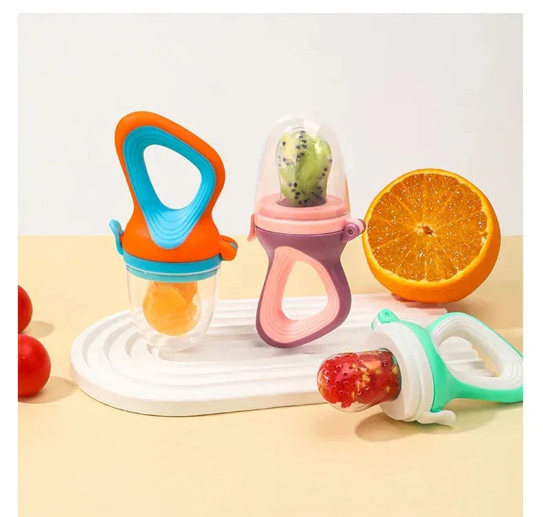 Infant Baby Food Fruit & Vegetable Feeder Pacifier with Medium Mesh Bag