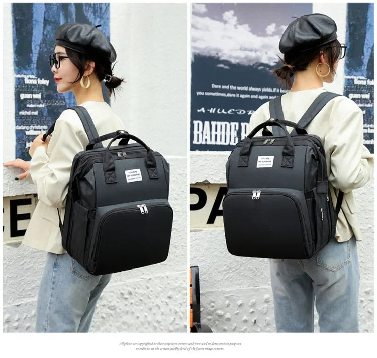 Mummy Diaper Backpack with Changing Mat – Large Travel Bag