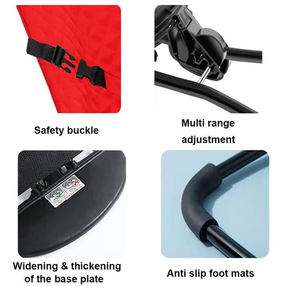 2-in-1 Convertible Baby Bouncer Seat with Toy Bar - No Battery Self-Rocking Hip-Healthy Seat for Infants 0-2 Years