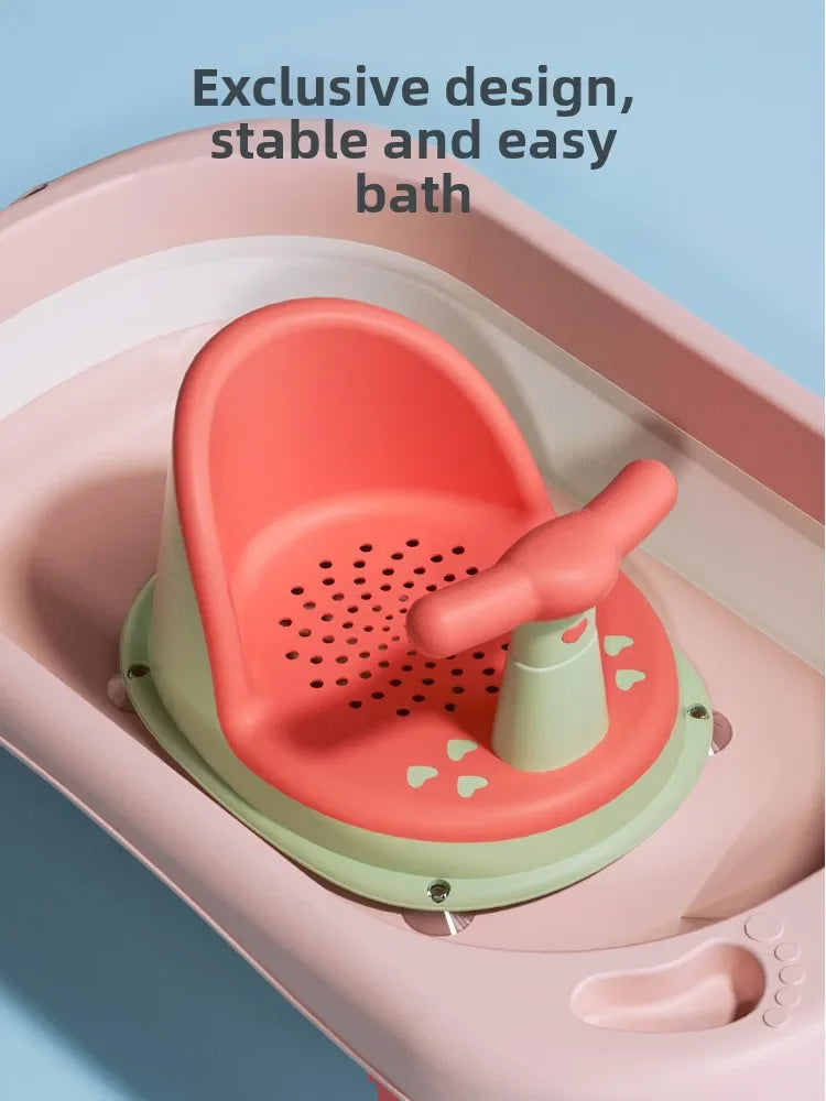 Non-Slip Baby Bath Seat – Portable Suction Shower Seat for Infants 6–18 Months