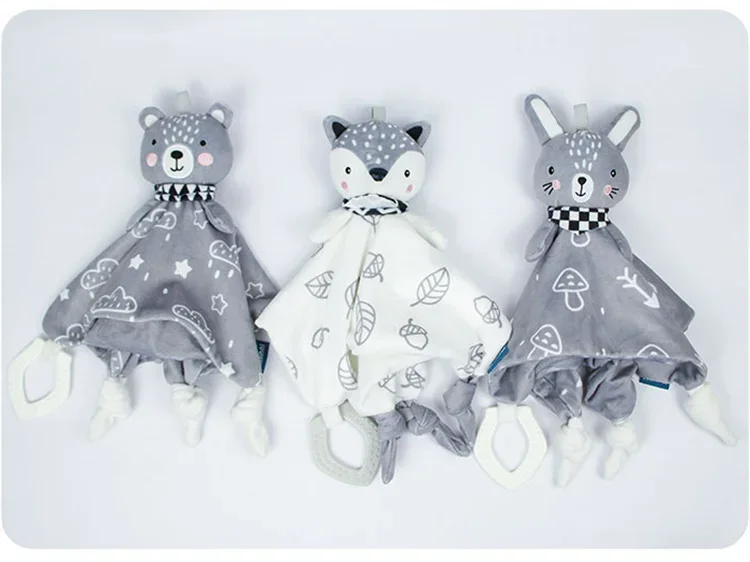 Baby Security Blanket – Plush Comforter & Rattle Toy
