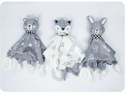 Baby Security Blanket – Plush Comforter & Rattle Toy