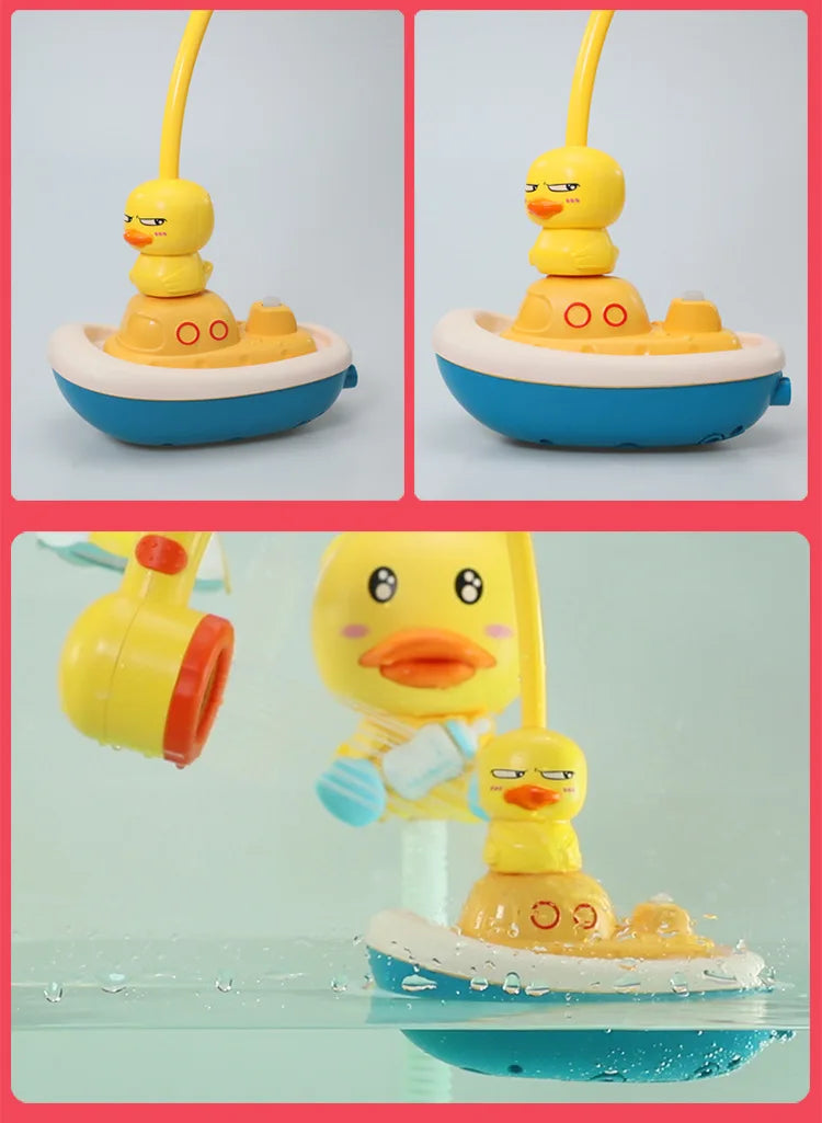 Duck Spray Water Bath Toy – Baby Shower Bathtub Water Toy Set