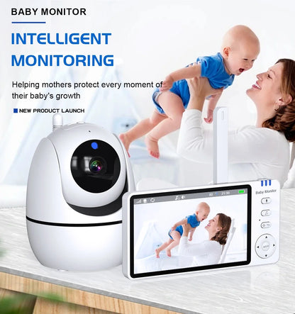 5" HD Video Baby Monitor – PTZ Camera & Night Vision