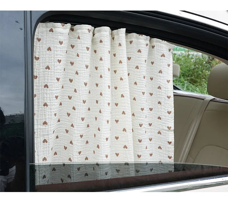 Kids Car Window Sun Shade Curtains – UV & Heat Protection