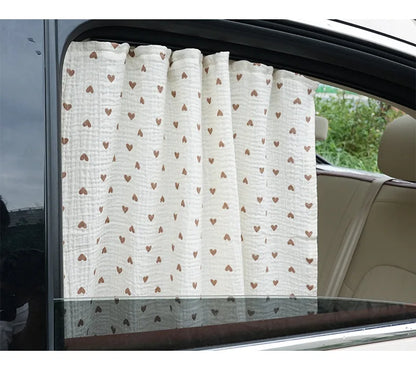Kids Car Window Sun Shade Curtains – UV & Heat Protection
