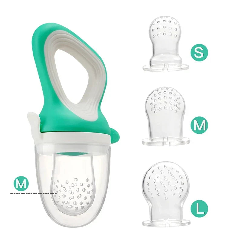 Infant Baby Food Fruit & Vegetable Feeder Pacifier with Medium Mesh Bag