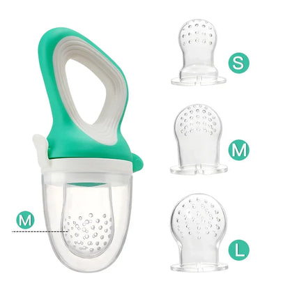 Infant Baby Food Fruit & Vegetable Feeder Pacifier with Medium Mesh Bag