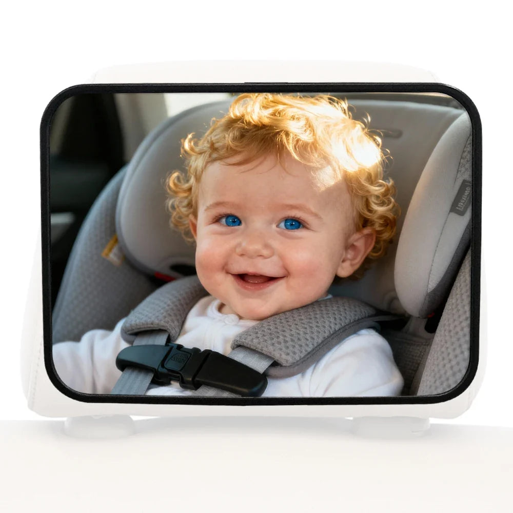 Shatterproof Baby Car Mirror – Rear-Facing Seat View