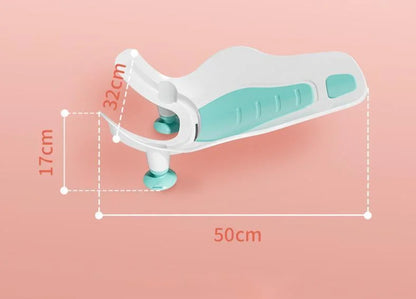 Portable Baby Wash Basin – Non-Slip PP Plastic Newborn Bath Tub with Suction Base & Drain