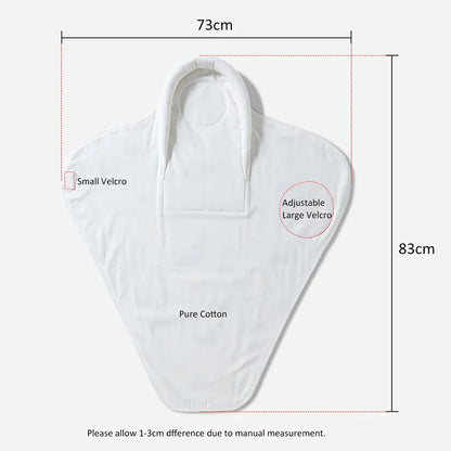 Cotton Baby Swaddle Wrap Blanket – Anti-Startle, 0–6 Months